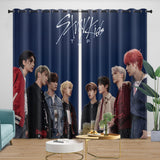 Stray Kids Curtains Blackout Window Pattern Drapes Room Decoration