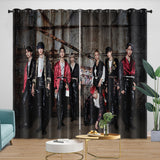 Stray Kids Curtains Blackout Window Pattern Drapes Room Decoration