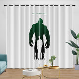 Superhero Hulk Curtains Blackout Kids Room Window Drapes