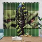 Superhero Hulk Curtains Blackout Kids Room Window Drapes