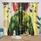 Superhero Hulk Curtains Blackout Kids Room Window Drapes