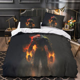 Superhero Hulk Duvet Cover Pattern Bedding Set Without Filler