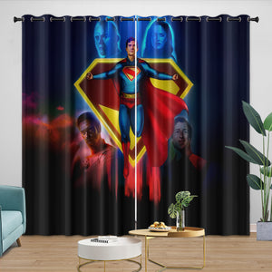 Superman 2025 Curtains Blackout Window Drapes Room Decoration