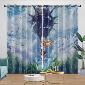 Sword Art Online Curtains Blackout Kids Room Window Drapes