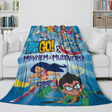 Teen Titans Go Blanket Flannel Throw Room Decoration
