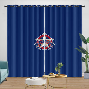 Texas Rangers Curtains Blackout Window Drapes Room Decoration