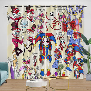 The Amazing Digital Circus Curtains Blackout Window Drapes