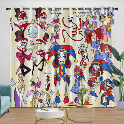 The Amazing Digital Circus Curtains Blackout Window Drapes