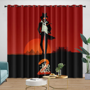 The Bad Guys 2 Curtains Blackout Window Drapes Room Decoration