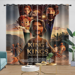 The King of Kings Curtains Blackout Window Drapes Kids Room Decoration