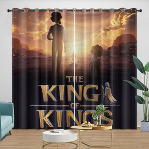 The King of Kings Curtains Blackout Window Drapes Kids Room Decoration
