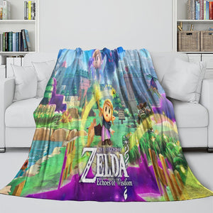 The Legend of Zelda Echoes of Wisdom Blanket Flannel Throw