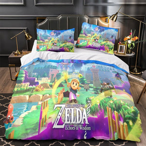 The Legend of Zelda Echoes of Wisdom Duvet Cover Bedding Set Without Filler