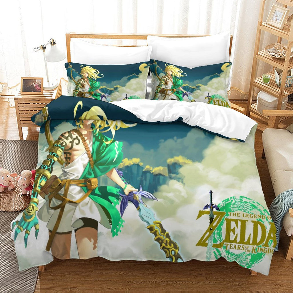 The Legend of Zelda Tears of the Kingdom Bedding Set Quilt Duvet Cover