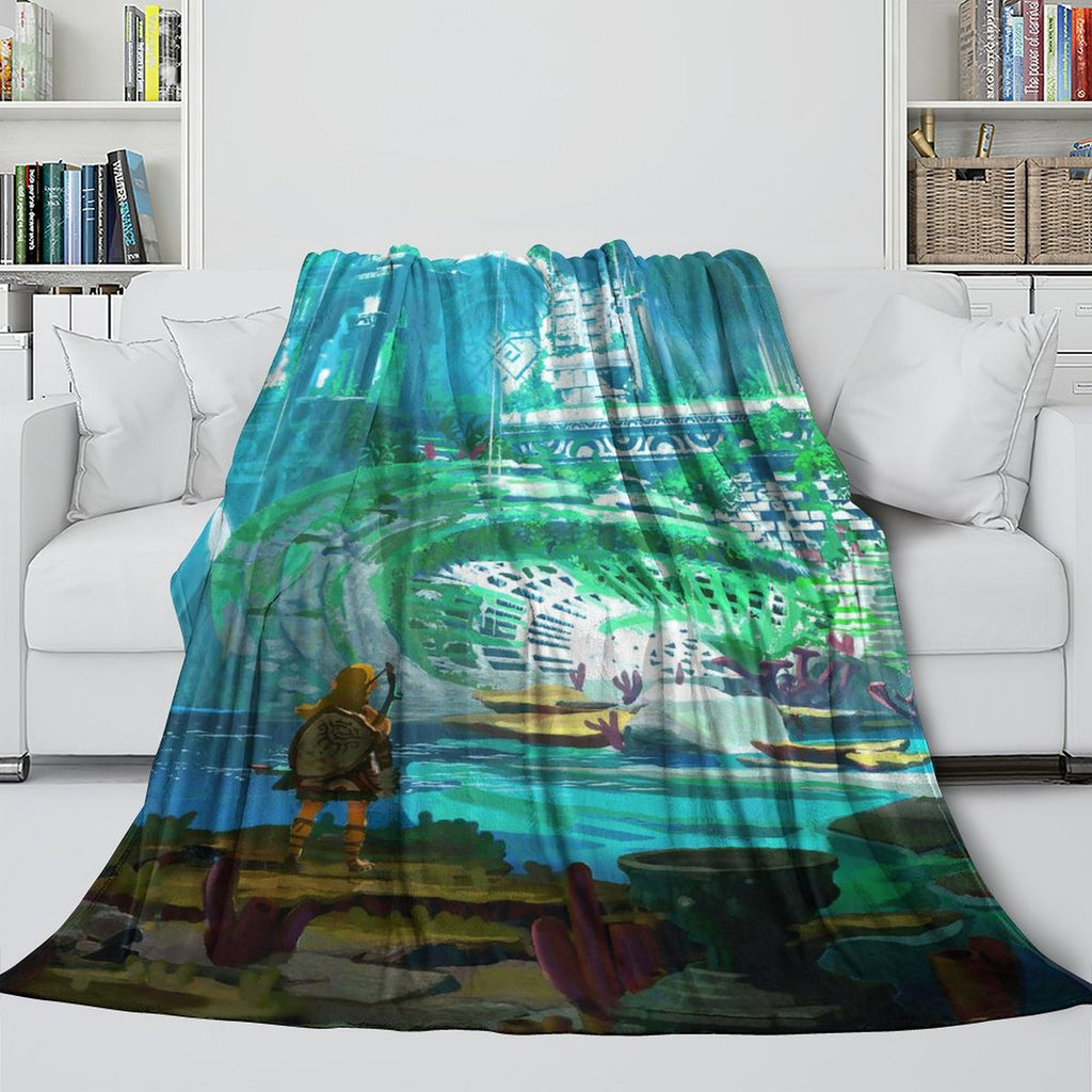 The Legend of Zelda Blanket Flannel Fleece Throw Room Decoration