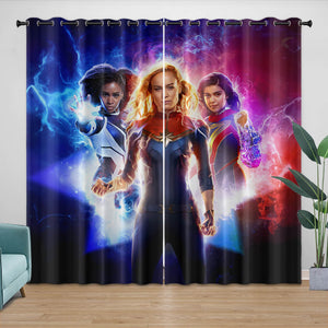 The Marvels Curtains Pattern Blackout Window Drapes