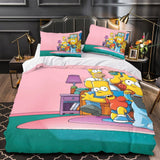 The Simpsons Pattern Duvet Cover Kids Bedding Set Without Filler