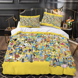 The Simpsons Pattern Duvet Cover Kids Bedding Set Without Filler