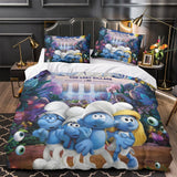 The Smurfs Bedding Set Quilt Duvet Cover Without Filler