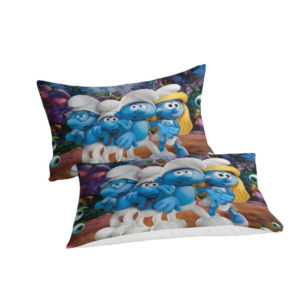 The Smurfs Bedding Set Quilt Duvet Cover Without Filler
