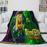 The SpongeBob Movie Search for SquarePants Blanket Flannel Throw Room Decoration