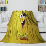 The SpongeBob Movie Search for SquarePants Blanket Flannel Throw Room Decoration