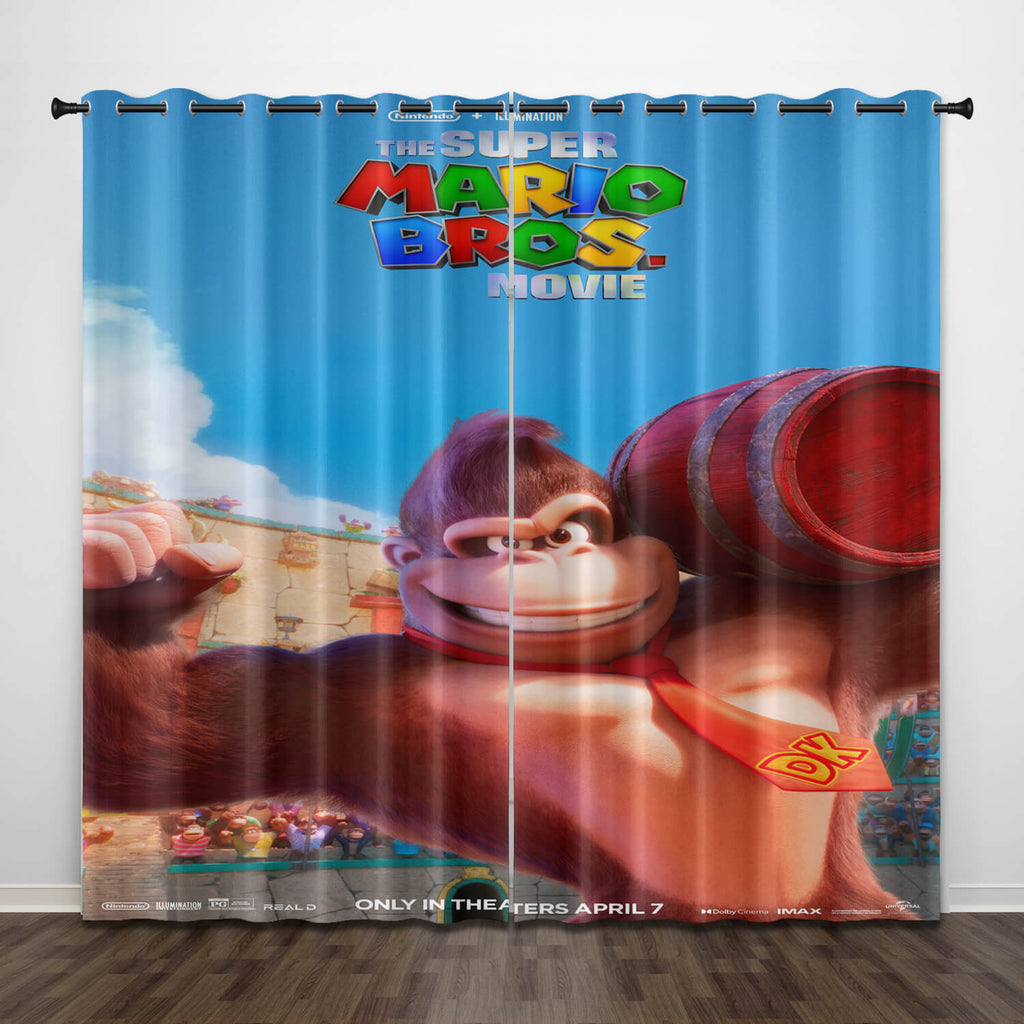 The Super Mario Bros Movie Pattern Curtains Blackout Window