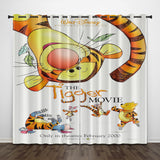 The Tigger Movie Curtains Pattern Blackout Window Drapes