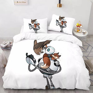 The Wild Robot Roz Brightbill Bedding Set Pattern Kids Quilt Cover Without Filler