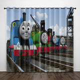 Thomas & Friends Curtains Pattern Blackout Window Drapes