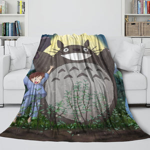 Tonari no Totoro Blanket Flannel Throw Room Decoration