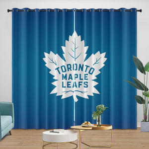 Toronto Maple Leafs Curtains Blackout Window Drapes Room Decoration