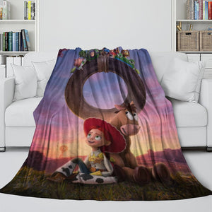 Toy Blanket Story 5 Flannel Fleece Throw Kids Room Decoration
