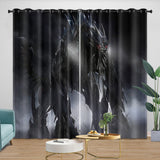 Transformers Curtains Pattern Blackout Window Drapes Room Decoration