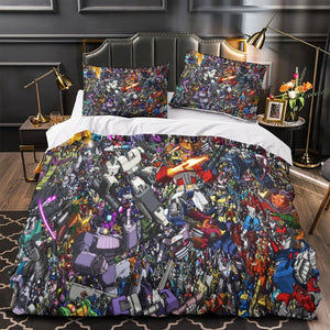Transformers Duvet Cover Pattern Bedding Set Without Filler