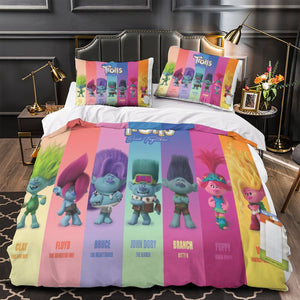 Trolls Adventure Bedding Set Duvet Cover Without Filler