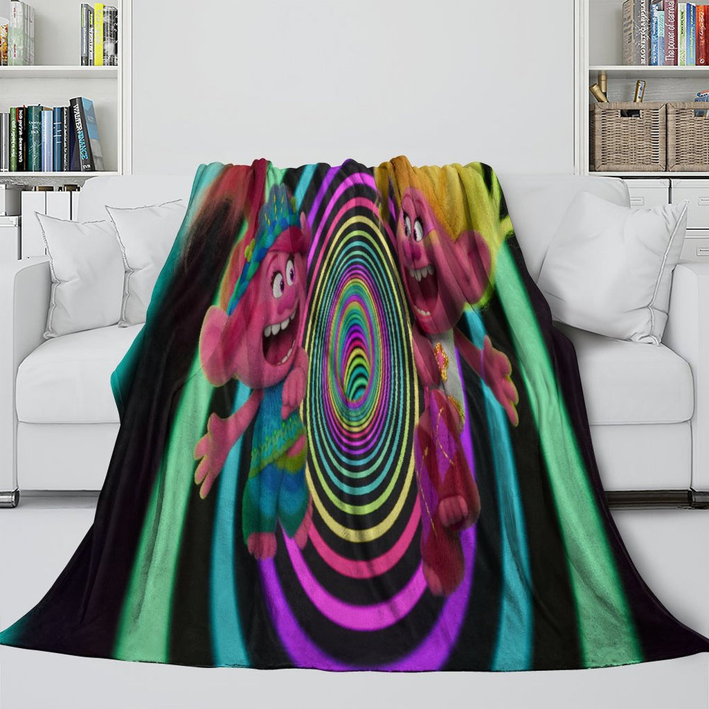 Trolls Adventure Blanket Flannel Fleece Throw Room Decoration
