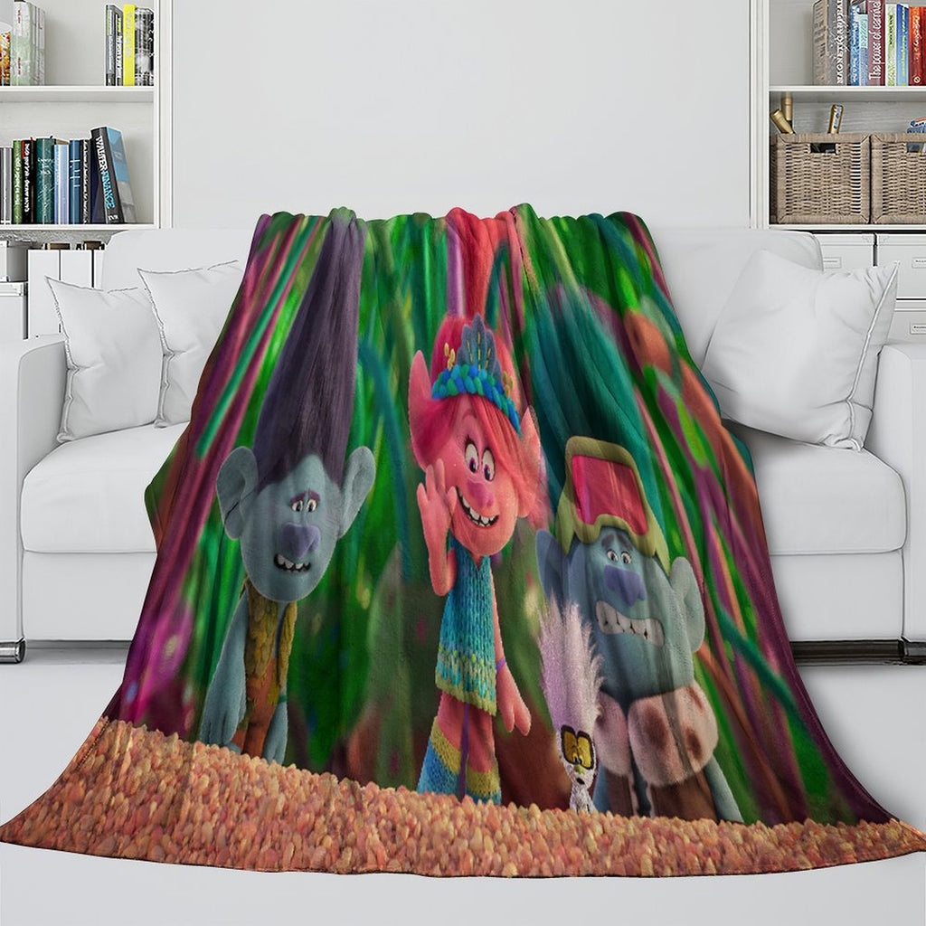 Trolls Adventure Blanket Flannel Fleece Throw Room Decoration