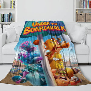 Under The Boardwalk Blanket Flannel Fleece Throw Room Decoration