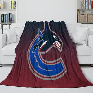 Vancouver Canucks Blanket Flannel Throw Kids Room Decoration
