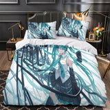 Vocaloid Miku Hatsune Bedding Set Duvet Cover Without Filler