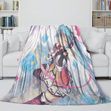Vocaloid Miku Hatsune Blanket Flannel Fleece Throw Room Decoration