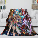 Vocaloid Miku Hatsune Blanket Flannel Fleece Throw Room Decoration