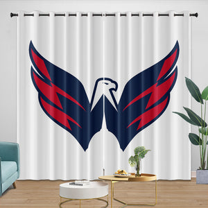 Washington Capitals Curtains Blackout Window Drapes Room Decoration