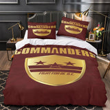 Washington Commanders Bedding Set Duvet Cover Without Filler