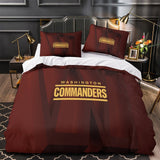 Washington Commanders Bedding Set Duvet Cover Without Filler