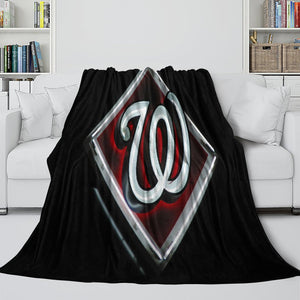 Washington Nationals Blanket Flannel Throw Room Decoration