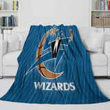 Washington Wizards Blanket Flannel Fleece Throw Room Decoration