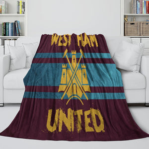 West Ham United Blanket Flannel Fleece Throw Room Decoration