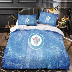Winnipeg Jets Bedding Set Quilt Duvet Cover Without Filler